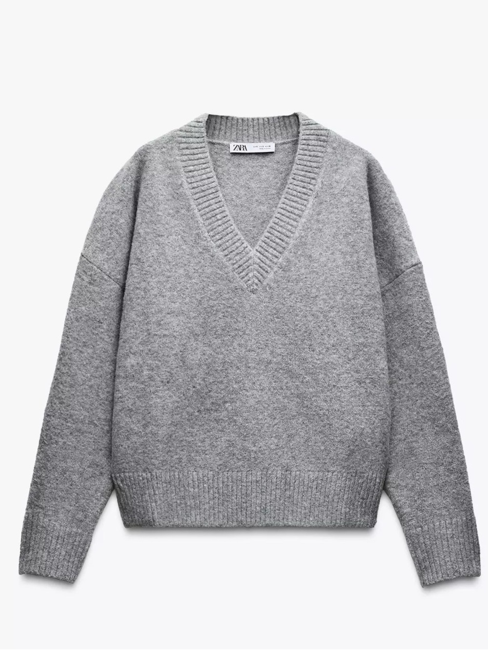 ZARA Gray Soft Knit Sweater